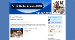 Desktop Screenshot of drnatadamsvet.com
