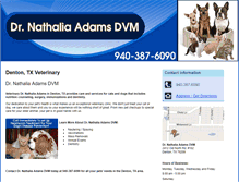 Tablet Screenshot of drnatadamsvet.com